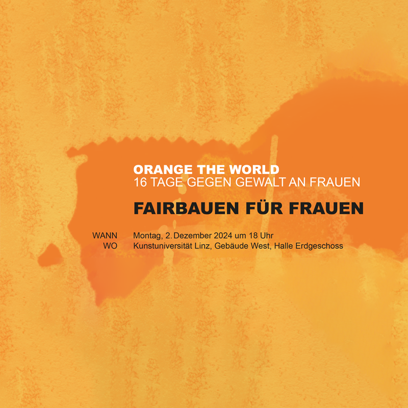 ORANGE THE WORLD am 2. Dezember in Linz
