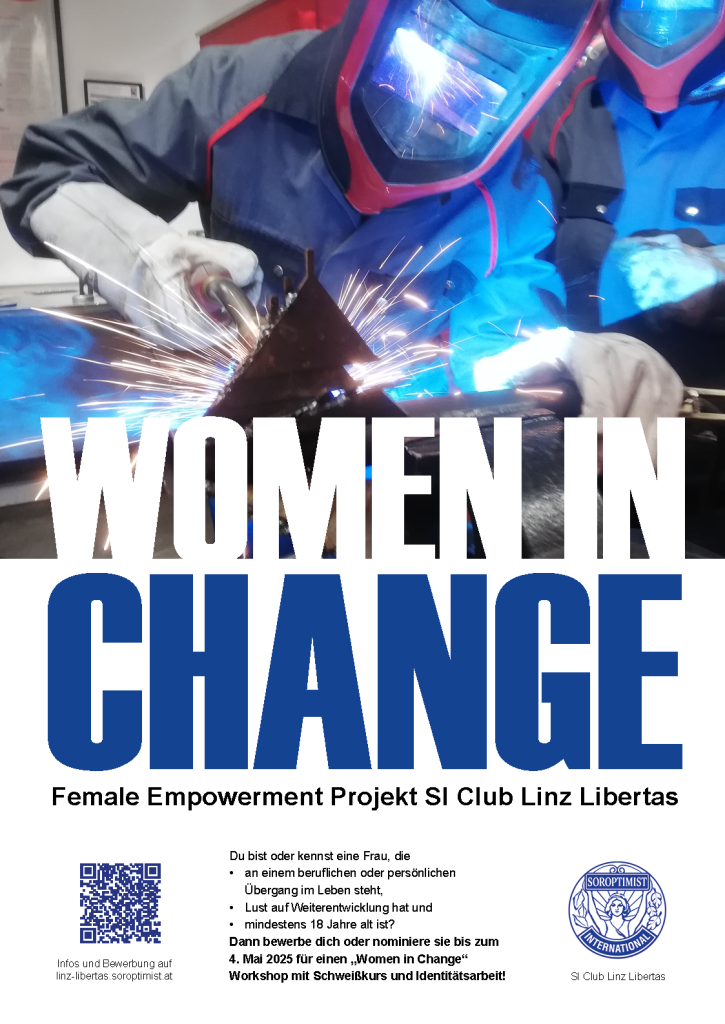 Women in Change Plakat SI Club Linz Libertas Projekt